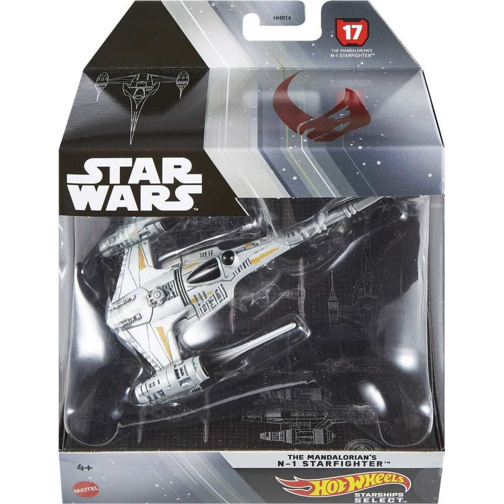 New Sealed Hot Wheels Star Wars Starships Select Mandalorian N-1 Starfighter #17